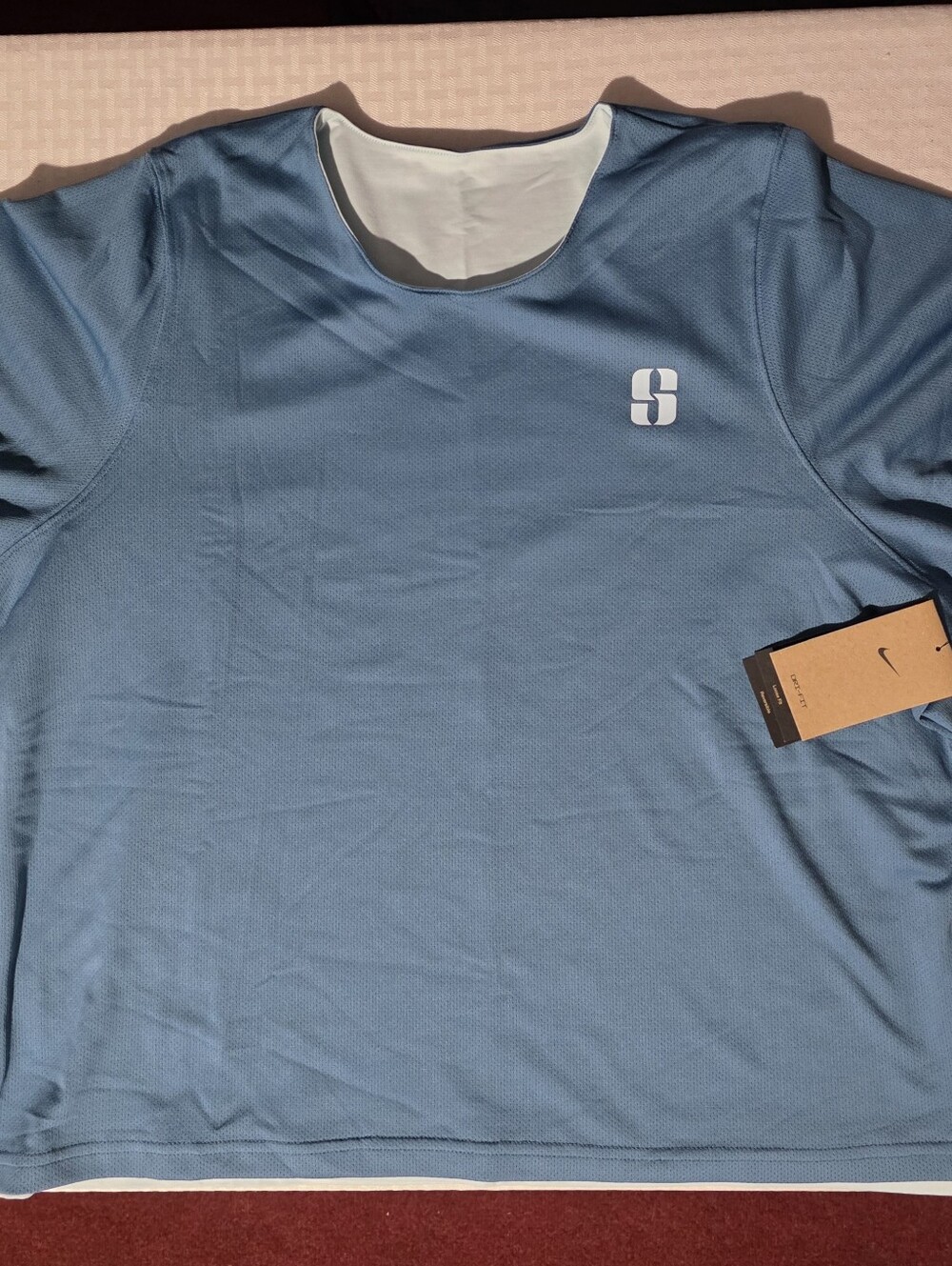 Nike Reversible Blue Short Sleeve Athletic Tee